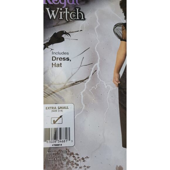 Rubies Regal Witch Girls Halloween Costume Dress Only Child Extra Small 3-4 XS - Picture 3 of 3